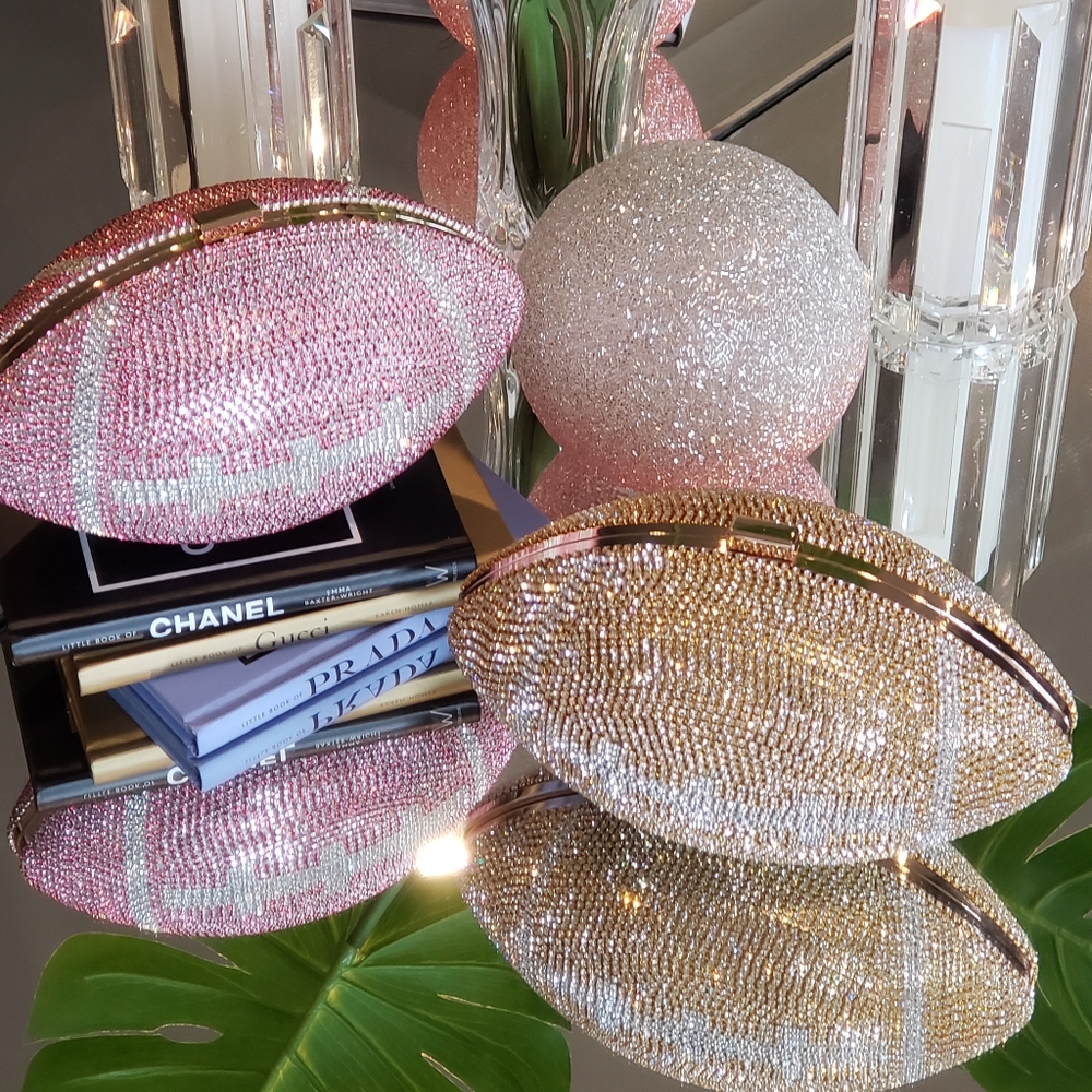 Blinged Out Football Handbags - Picture 3 of 3